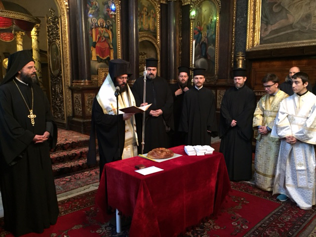 Segnung der Vasilopita am 1. Jänner 2017 in der Kathedrale zur Hl. Dreifaltigkeit 20170101kl 5