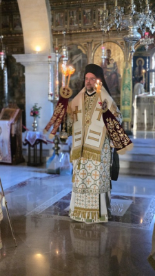 Τρισαρχιερατικὴ Θεία Λειτουργία στὴν Ἱερὰ Μονὴ Ἁγίου Γεωργίου Ἐπανωσήφη καὶ Ἀρχιερατικὸ Τρισάγιο εἰς μνήμην τοῦ Μητροπολίτου Αὐστρίας κυροῦ Μιχαήλ
