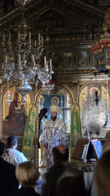 Τρισαρχιερατικὴ Θεία Λειτουργία στὴν Ἱερὰ Μονὴ Ἁγίου Γεωργίου Ἐπανωσήφη καὶ Ἀρχιερατικὸ Τρισάγιο εἰς μνήμην τοῦ Μητροπολίτου Αὐστρίας κυροῦ Μιχαήλ
