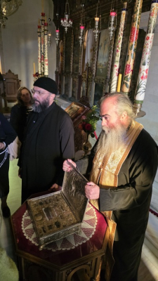 Τρισαρχιερατικὴ Θεία Λειτουργία στὴν Ἱερὰ Μονὴ Ἁγίου Γεωργίου Ἐπανωσήφη καὶ Ἀρχιερατικὸ Τρισάγιο εἰς μνήμην τοῦ Μητροπολίτου Αὐστρίας κυροῦ Μιχαήλ