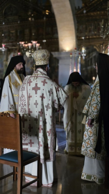 Τρισαρχιερατικὴ Θεία Λειτουργία στὴν Ἱερὰ Μονὴ Ἁγίου Γεωργίου Ἐπανωσήφη καὶ Ἀρχιερατικὸ Τρισάγιο εἰς μνήμην τοῦ Μητροπολίτου Αὐστρίας κυροῦ Μιχαήλ