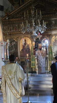 Τρισαρχιερατικὴ Θεία Λειτουργία στὴν Ἱερὰ Μονὴ Ἁγίου Γεωργίου Ἐπανωσήφη καὶ Ἀρχιερατικὸ Τρισάγιο εἰς μνήμην τοῦ Μητροπολίτου Αὐστρίας κυροῦ Μιχαήλ