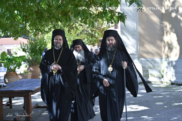 Τρισαρχιερατικὴ Θεία Λειτουργία στὴν Ἱερὰ Μονὴ Ἁγίου Γεωργίου Ἐπανωσήφη καὶ Ἀρχιερατικὸ Τρισάγιο εἰς μνήμην τοῦ Μητροπολίτου Αὐστρίας κυροῦ Μιχαήλ